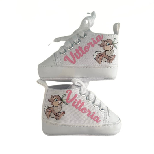 Scarpette Personalizzate, Scarpine con Nome, Scarpe da Culla con Personaggio