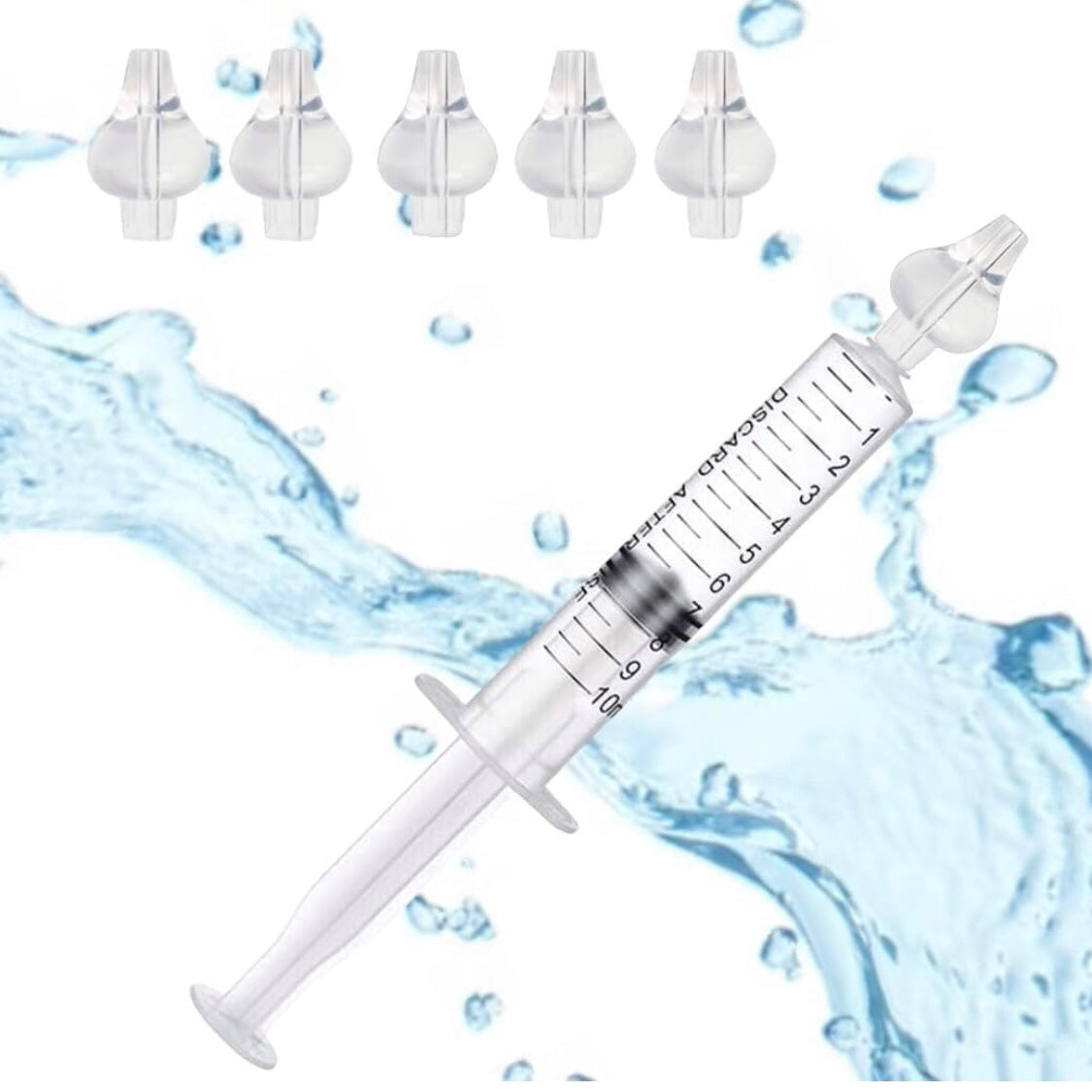 Olive Nasali in Silicone per Lavaggi Neonato, Morbidi Beccucci Lavaggio Nasale Bambini