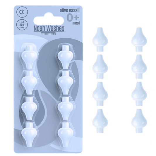 Olive Nasali in Silicone per Lavaggi Neonato, Morbidi Beccucci Lavaggio Nasale Bambini