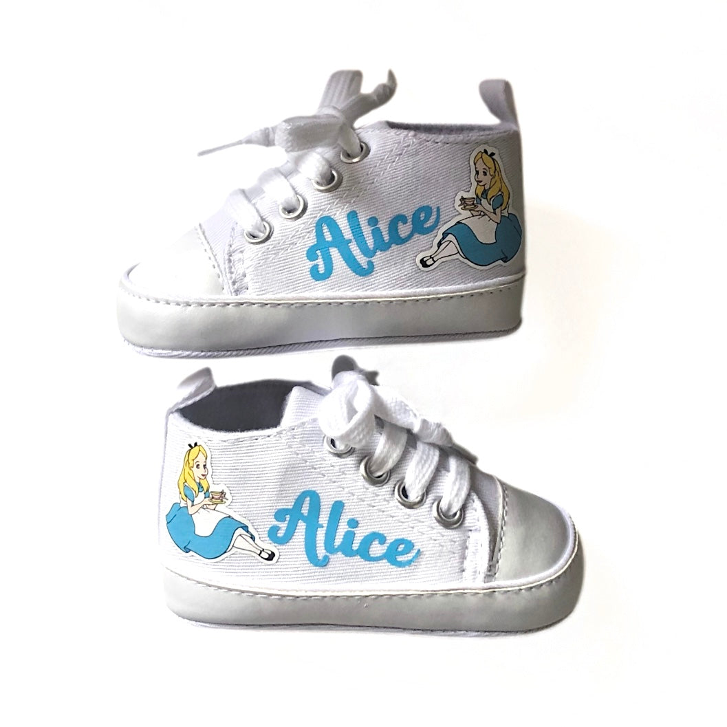 Scarpette Personalizzate, Scarpine con Nome, Scarpe da Culla con Stampa Disney