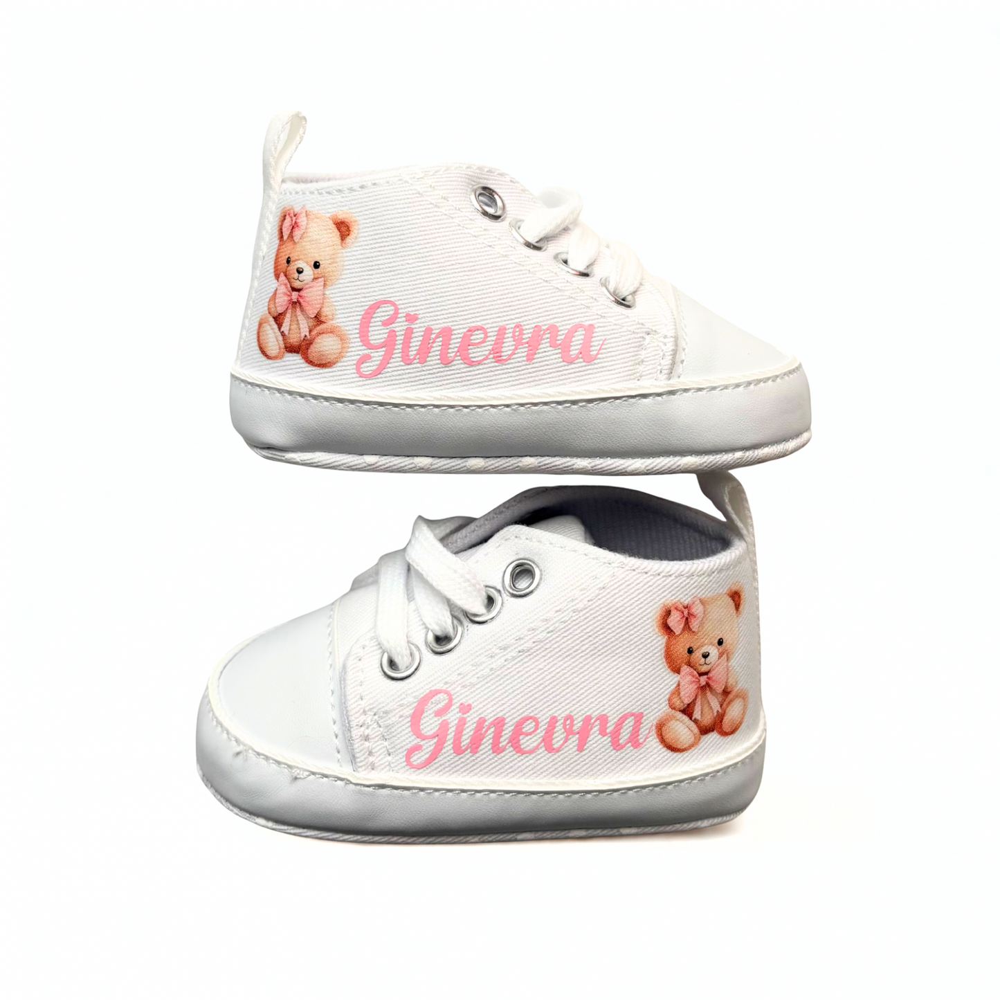 Scarpette Personalizzate, Scarpine con Nome, Scarpe da Culla con Personaggio