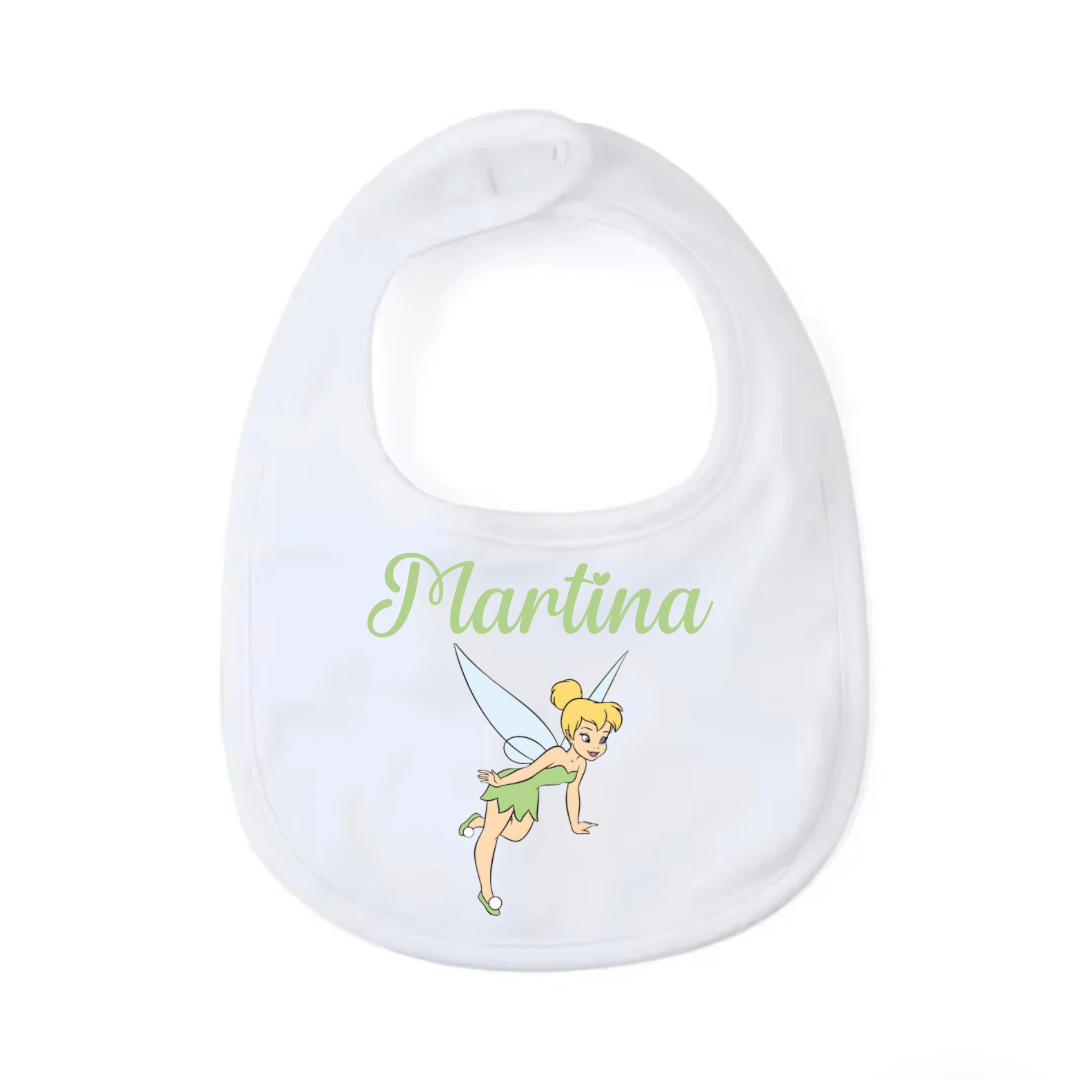 Bavaglino Personalizzato, Bavaglia Rotonda con Stampa e Nome