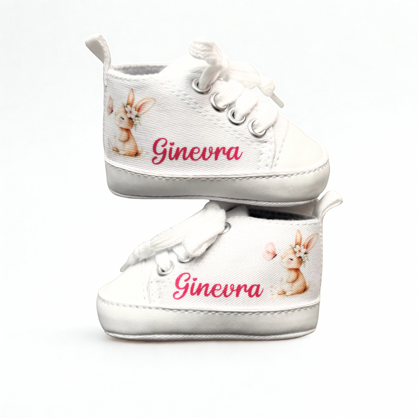 Scarpette Personalizzate, Scarpine con Nome, Scarpe da Culla con Personaggio