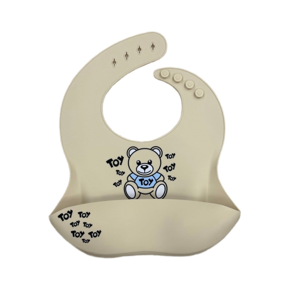 Bavaglino in Silicone, Impermeabile con Tasca, Bavaglia Colorata in Silicone, Bavaglini Pappa, Bavetta Svezzamento
