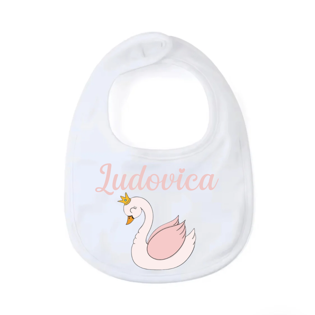 Bavaglino Personalizzato, Bavaglia Rotonda con Stampa e Nome