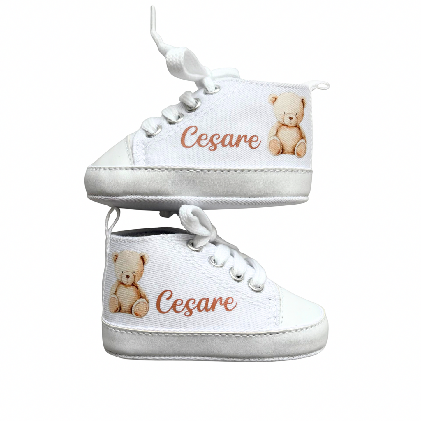 Scarpette Personalizzate, Scarpine con Nome, Scarpe da Culla con Personaggio