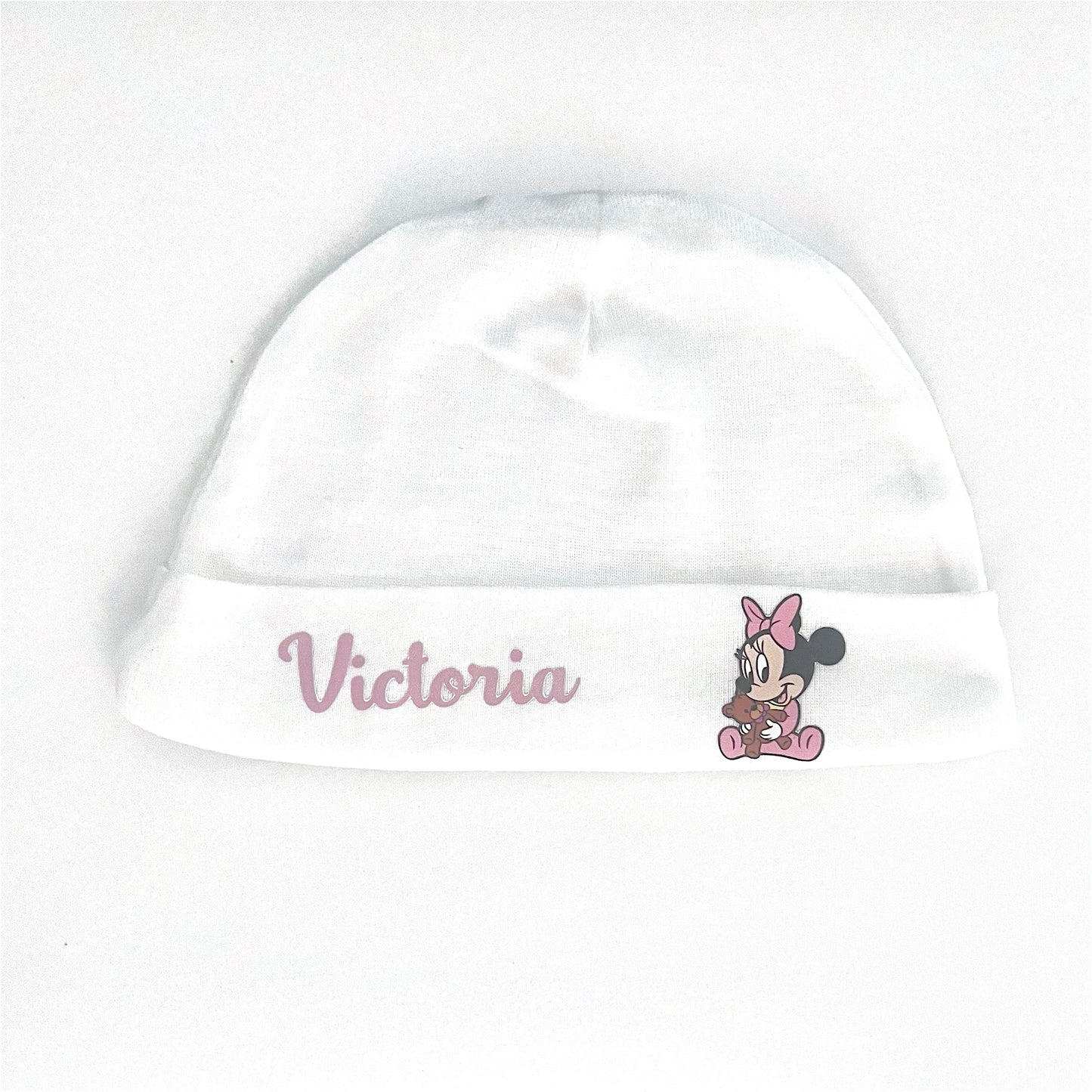 Cappellino con Nome, Cuffia Neonato con Stampa Personalizzata