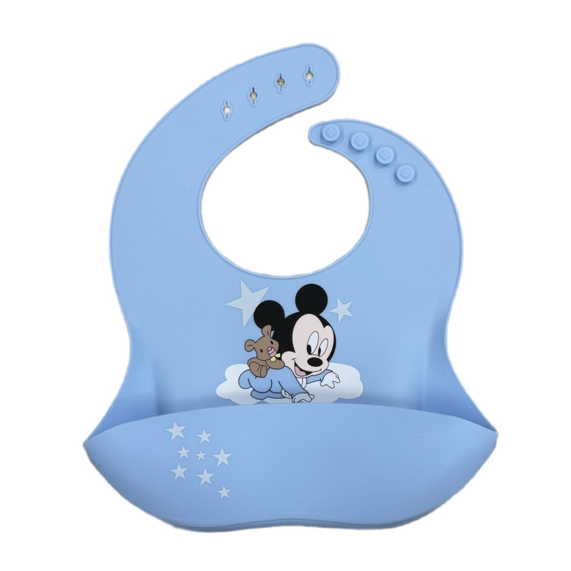 Bavaglino in Silicone, Impermeabile con Tasca, Bavaglia Colorata in Silicone, Bavaglini Pappa, Bavetta Svezzamento