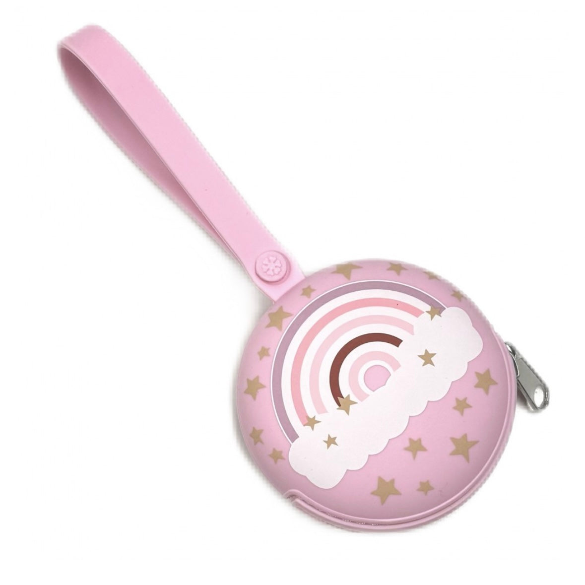 Astuccio per Ciuccio e Catenella, Custodia in Silicone Morbido, Porta Ciuccio con Stampa Disney