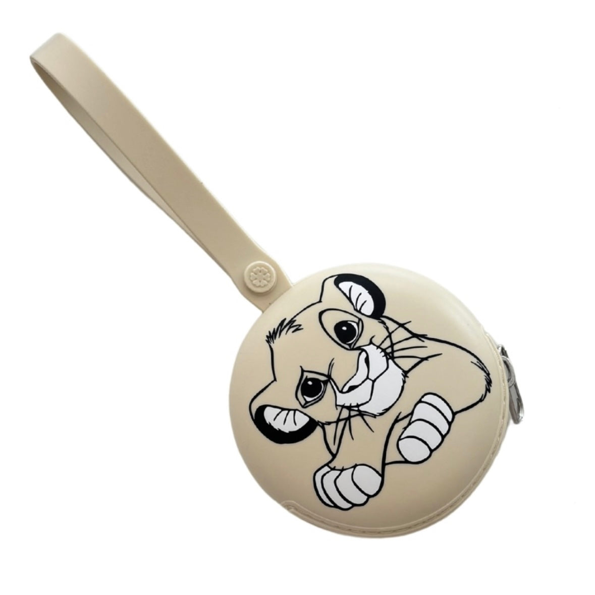 Astuccio per Ciuccio e Catenella, Custodia in Silicone Morbido, Porta Ciuccio con Stampa Disney