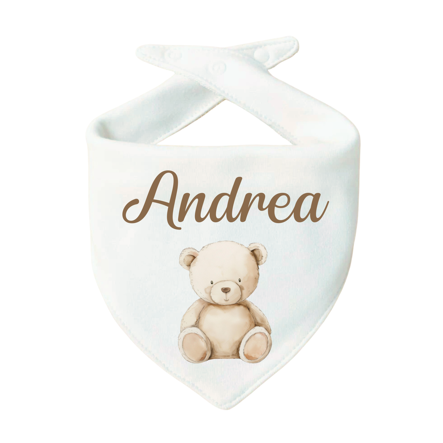 Bavaglino Personalizzato, Bavetta Triangolo con Stampa e Nome