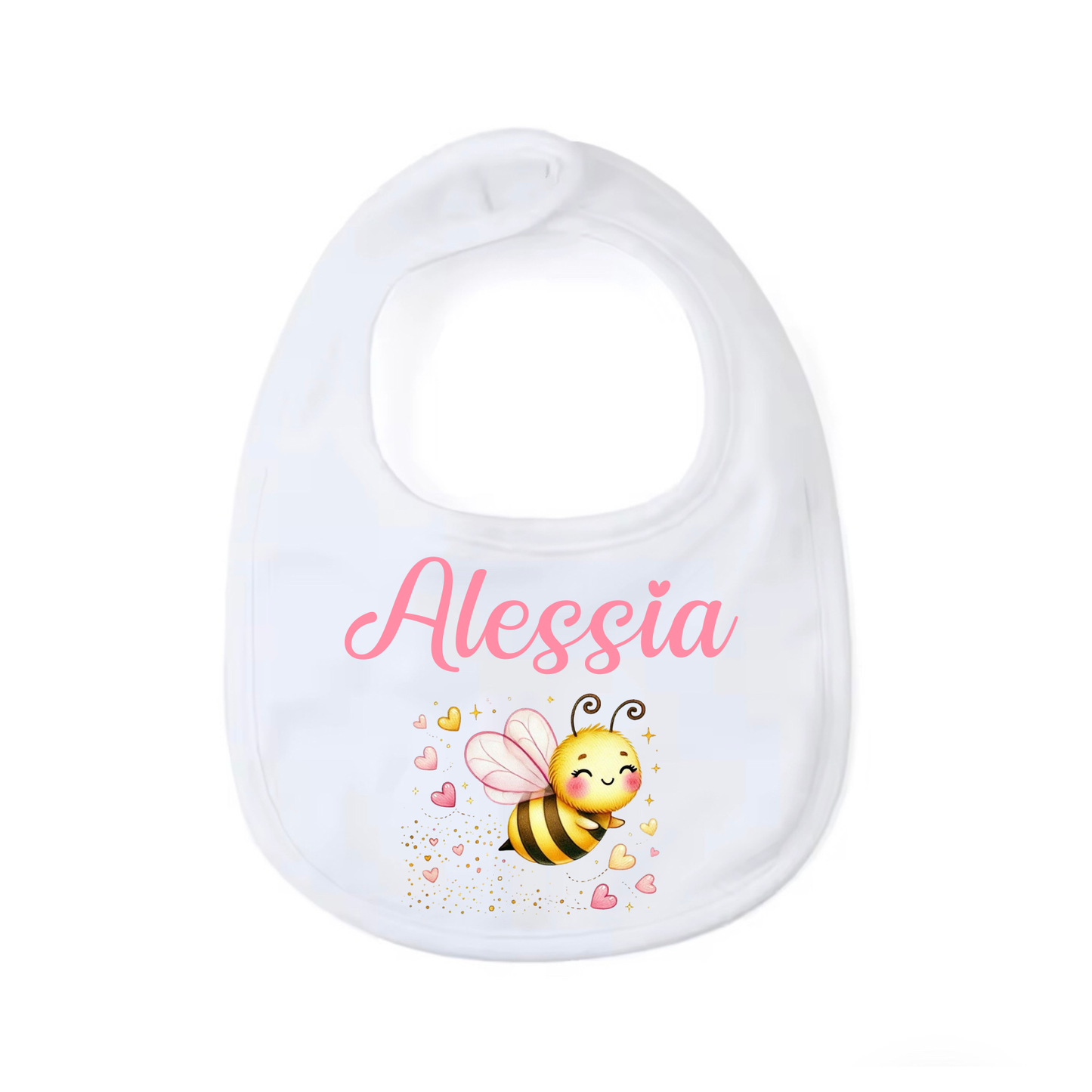 Bavaglino Personalizzato, Bavaglia Rotonda con Stampa e Nome