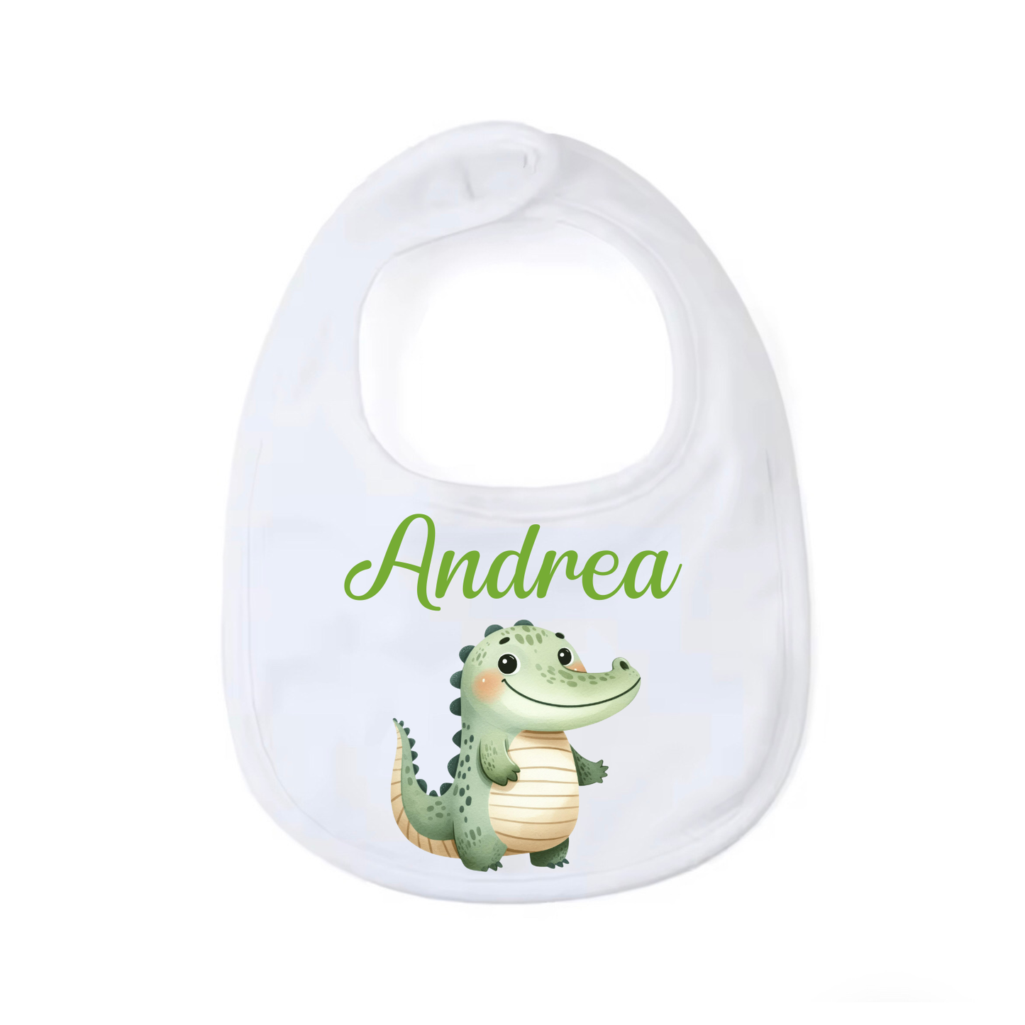 Bavaglino Personalizzato, Bavaglia Rotonda con Stampa e Nome