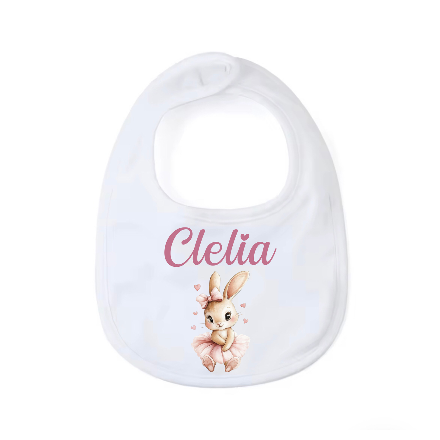 Bavaglino Personalizzato, Bavaglia Rotonda con Stampa e Nome