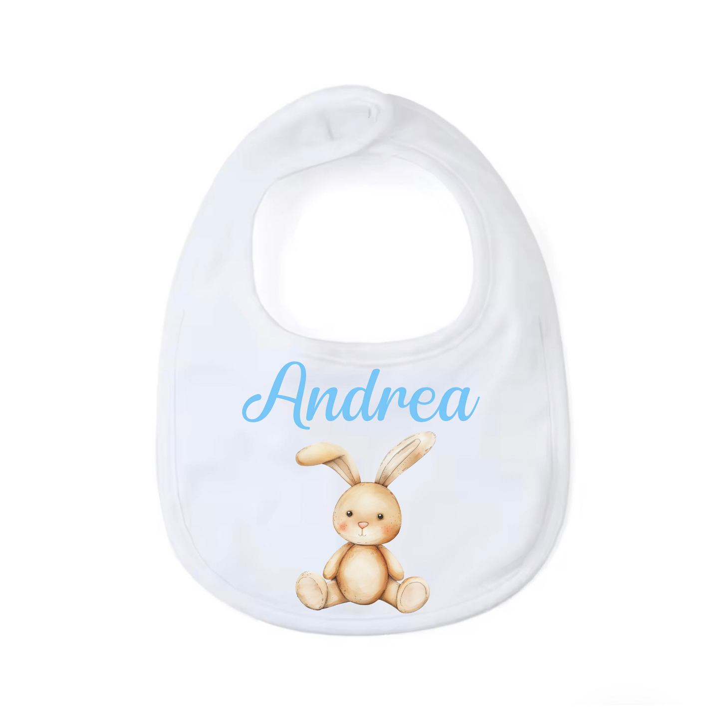 Bavaglino Personalizzato, Bavaglia Rotonda con Stampa e Nome