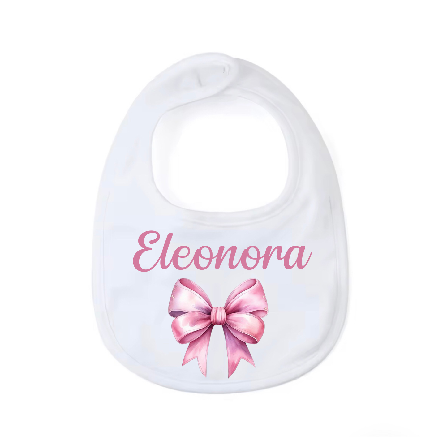 Bavaglino Personalizzato, Bavaglia Rotonda con Stampa e Nome