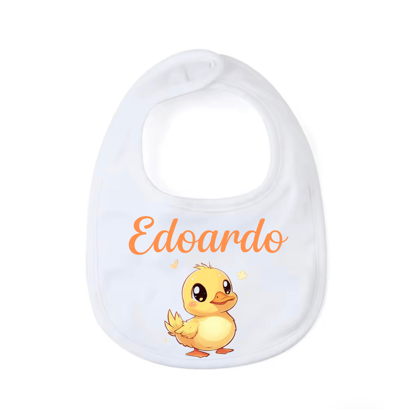 Bavaglino Personalizzato, Bavaglia Rotonda con Stampa e Nome