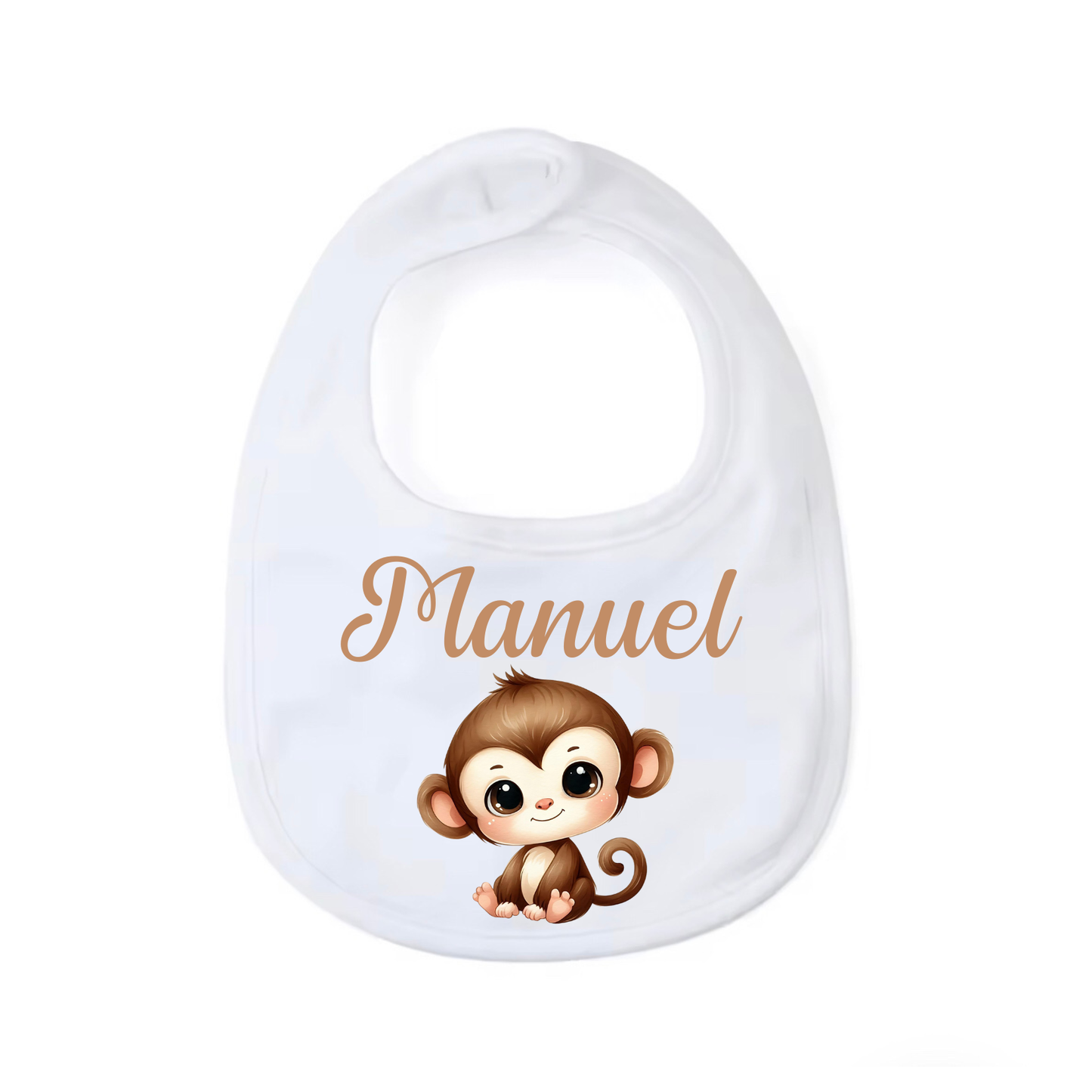 Bavaglino Personalizzato, Bavaglia Rotonda con Stampa e Nome