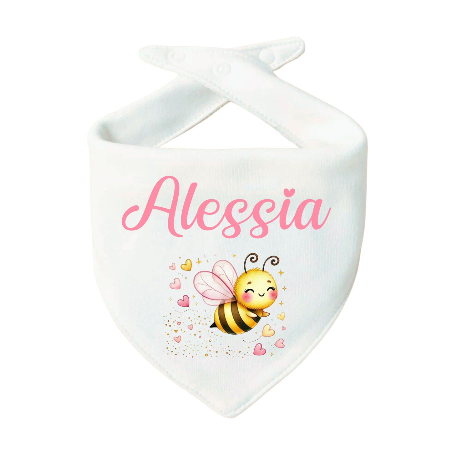 Bavaglino Personalizzato, Bavetta Triangolo con Stampa e Nome