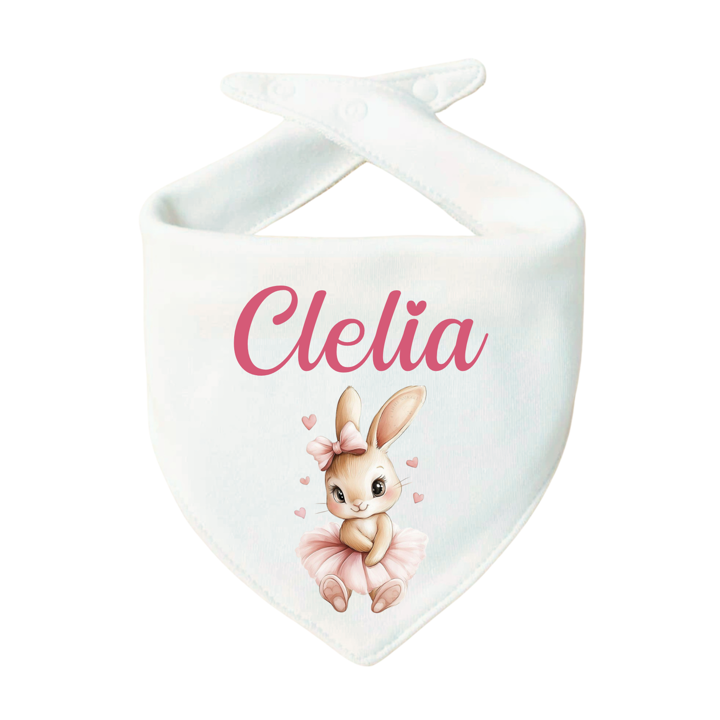 Bavaglino Personalizzato, Bavetta Triangolo con Stampa e Nome