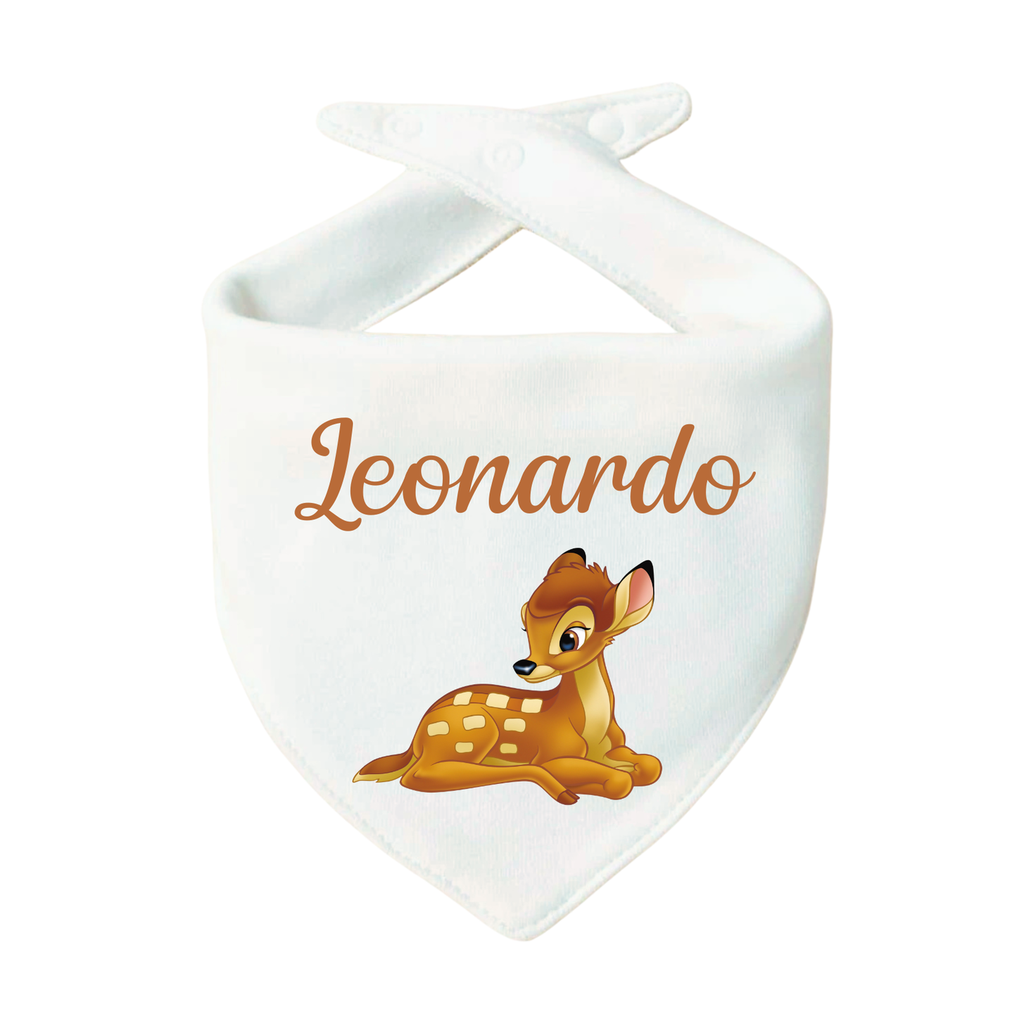 Bavaglino Personalizzato, Bavetta Triangolo con Stampa e Nome