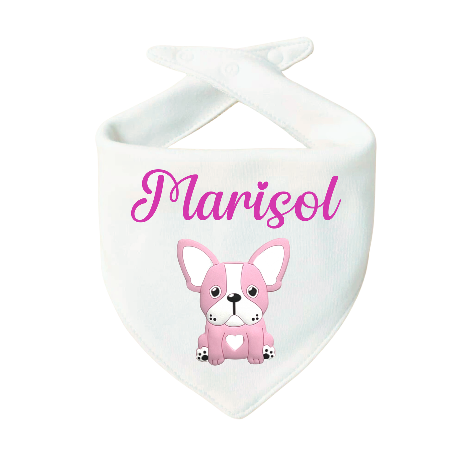 Bavaglino Personalizzato, Bavetta Triangolo con Stampa e Nome