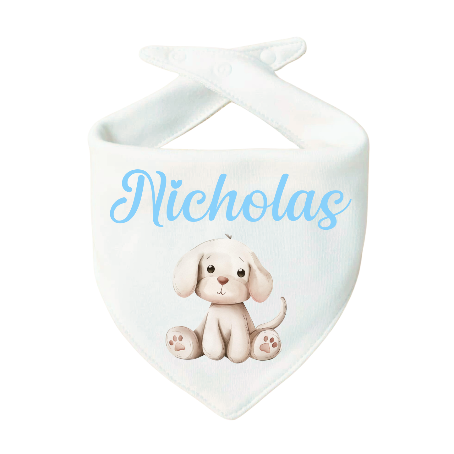 Bavaglino Personalizzato, Bavetta Triangolo con Stampa e Nome