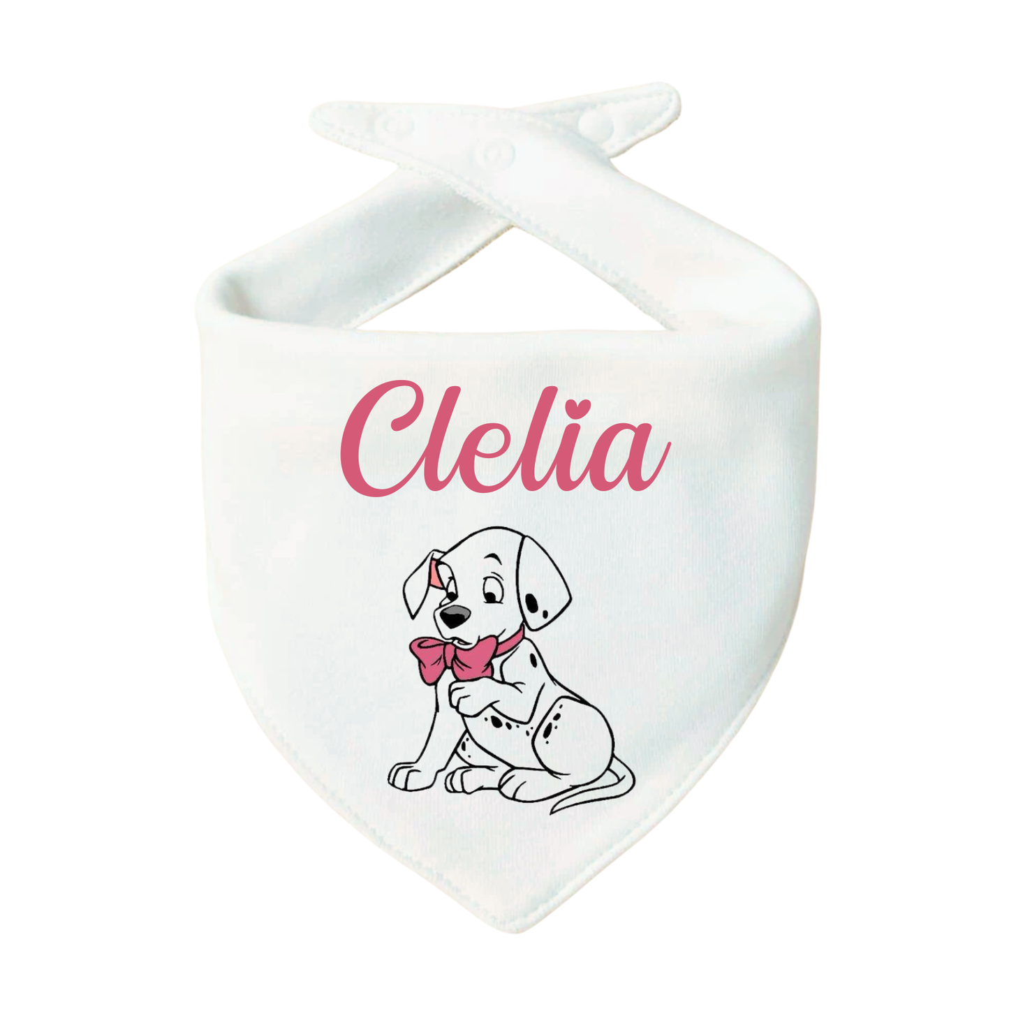 Bavaglino Personalizzato, Bavetta Triangolo con Stampa e Nome