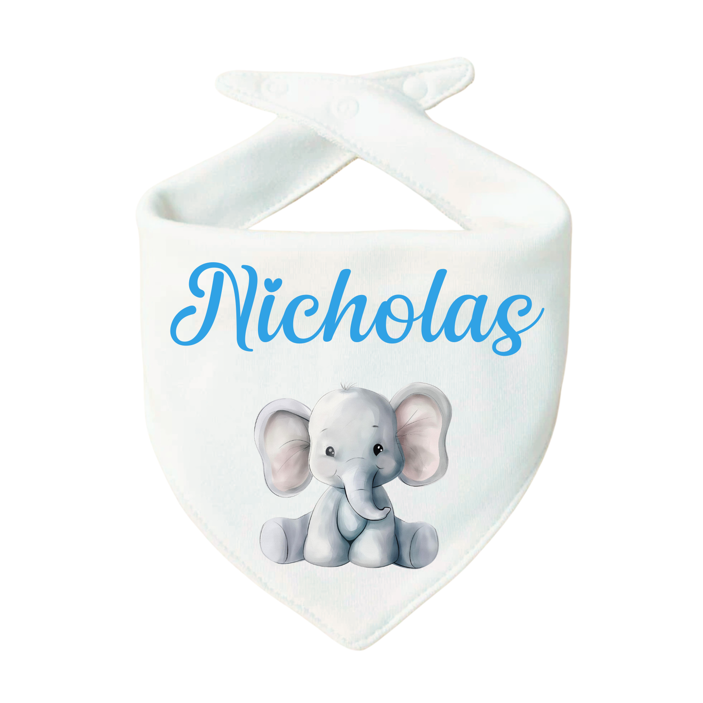 Bavaglino Personalizzato, Bavetta Triangolo con Stampa e Nome