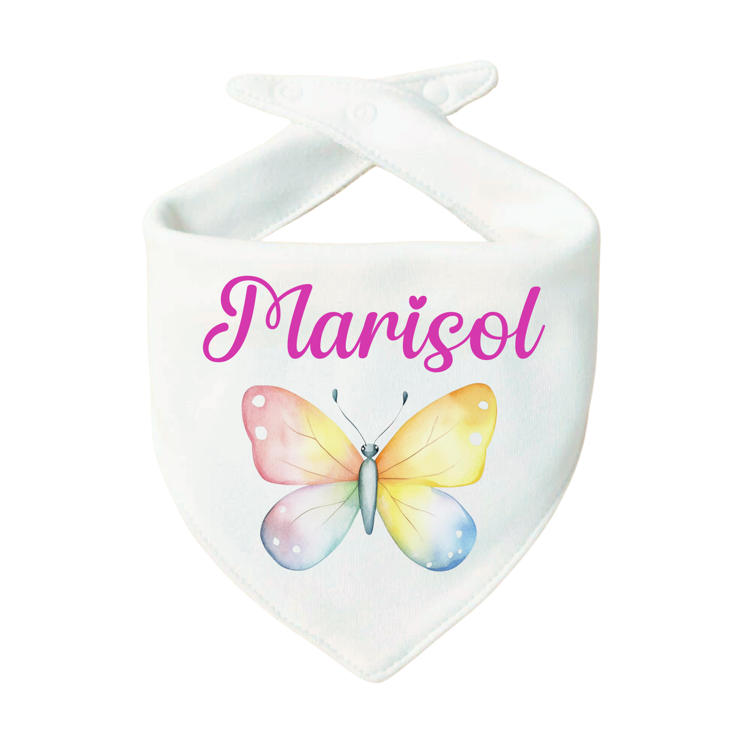 Bavaglino Personalizzato, Bavetta Triangolo con Stampa e Nome