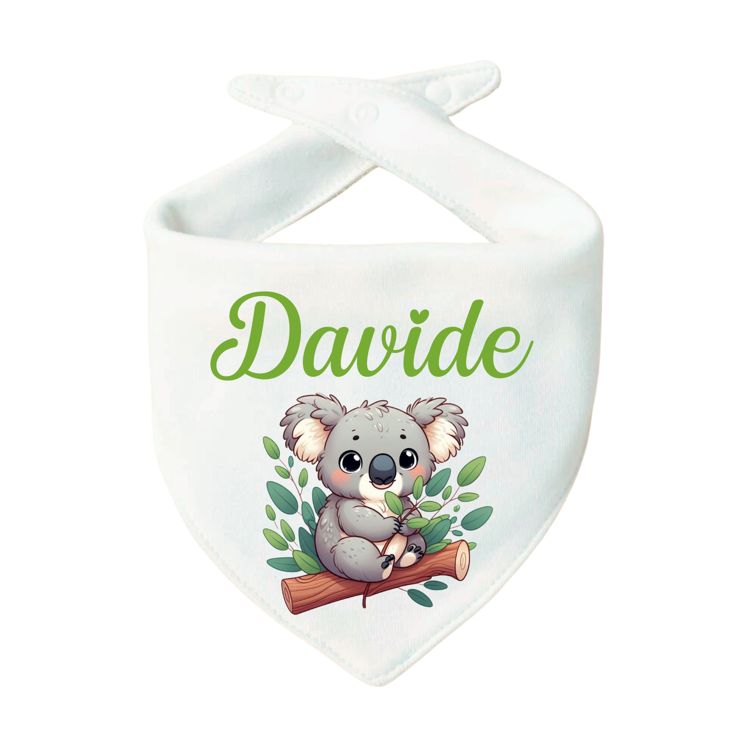 Bavaglino Personalizzato, Bavetta Triangolo con Stampa e Nome