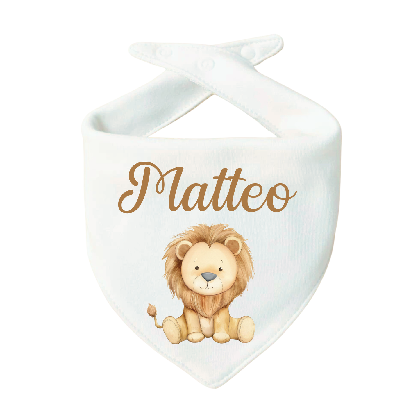 Bavaglino Personalizzato, Bavetta Triangolo con Stampa e Nome