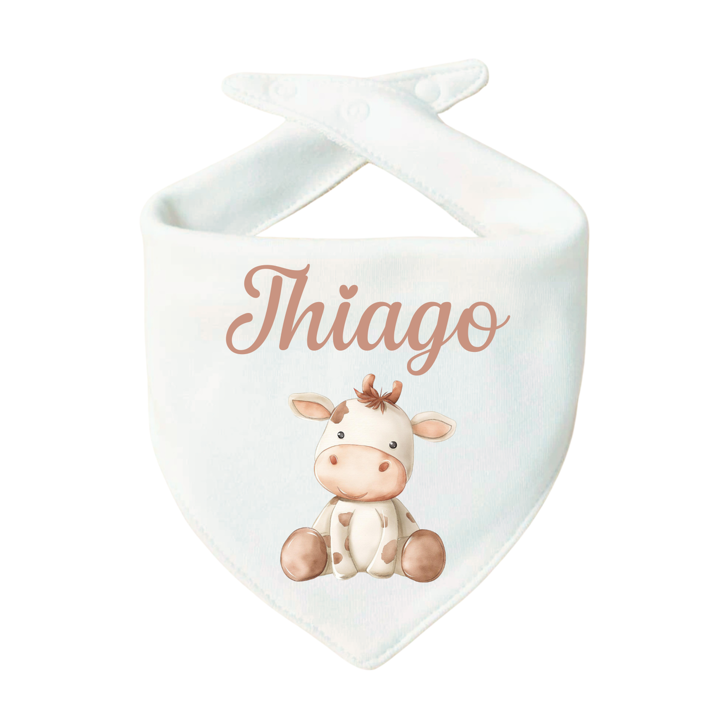 Bavaglino Personalizzato, Bavetta Triangolo con Stampa e Nome