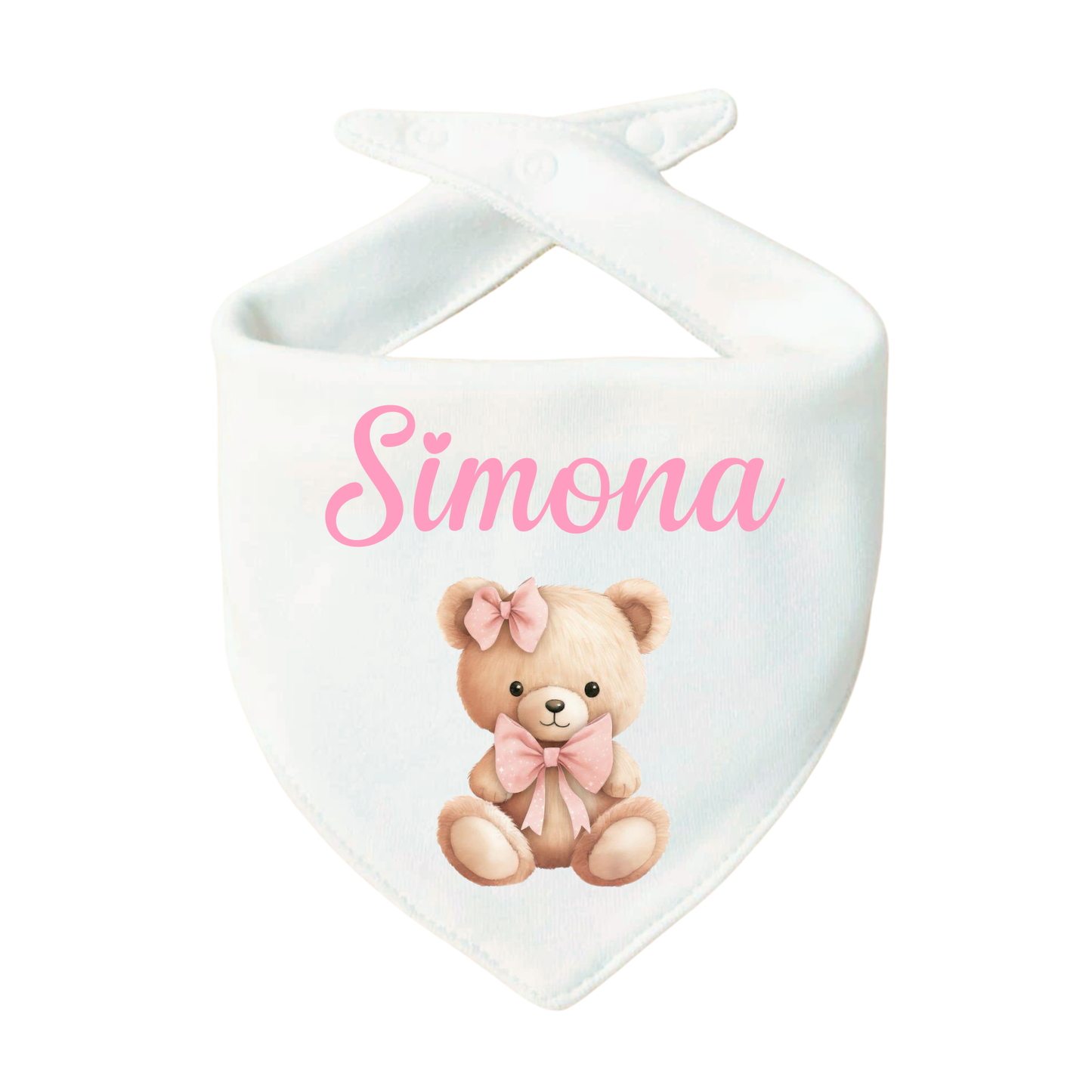 Bavaglino Personalizzato, Bavetta Triangolo con Stampa e Nome