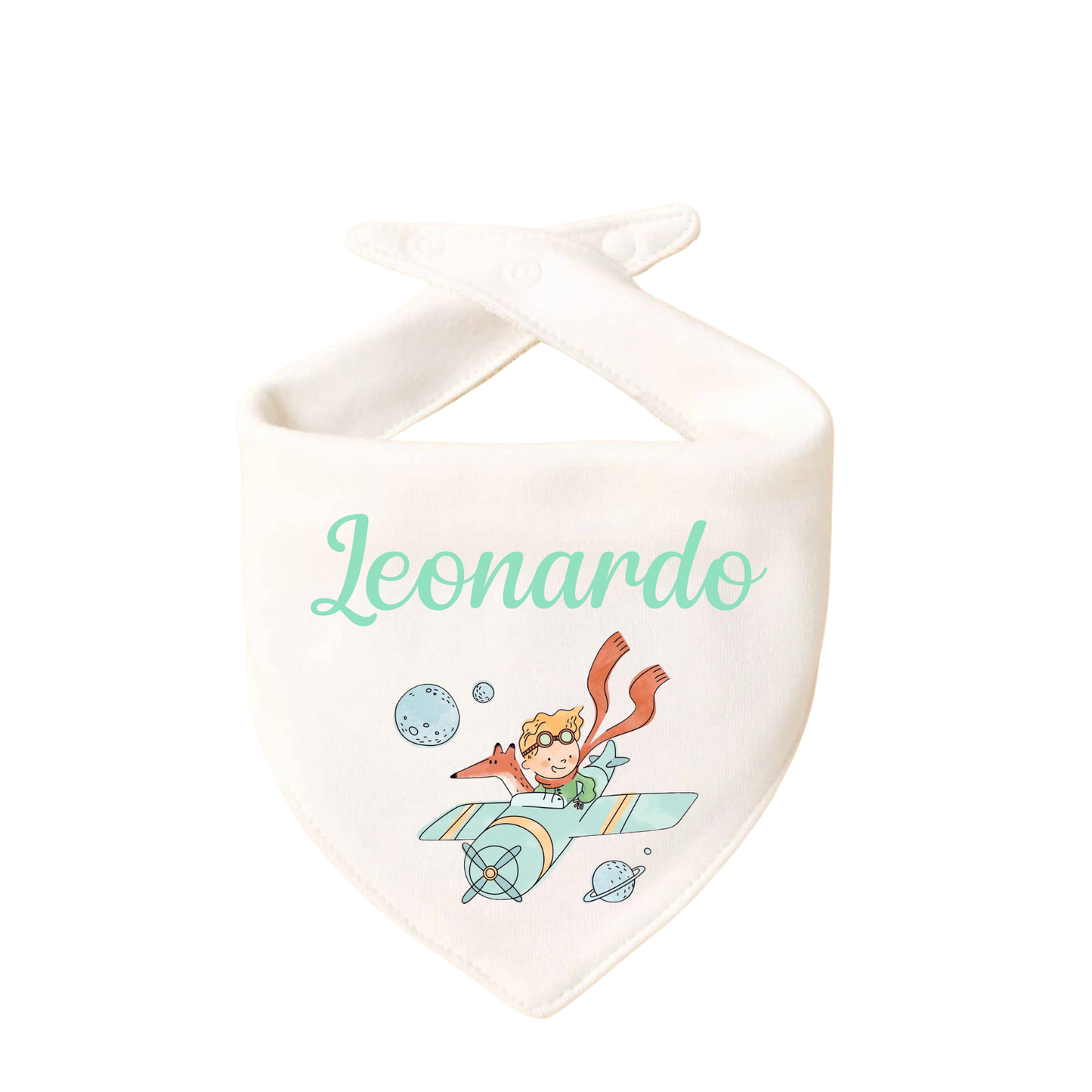 Bavaglino Personalizzato, Bavetta Triangolo con Stampa e Nome