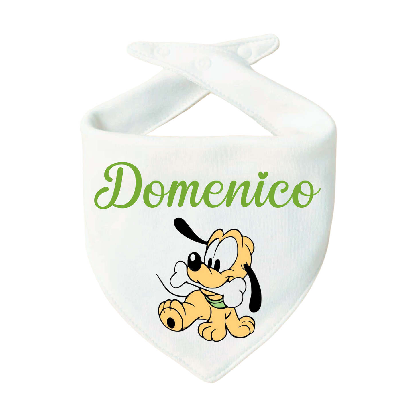 Bavaglino Personalizzato, Bavetta Triangolo con Stampa e Nome