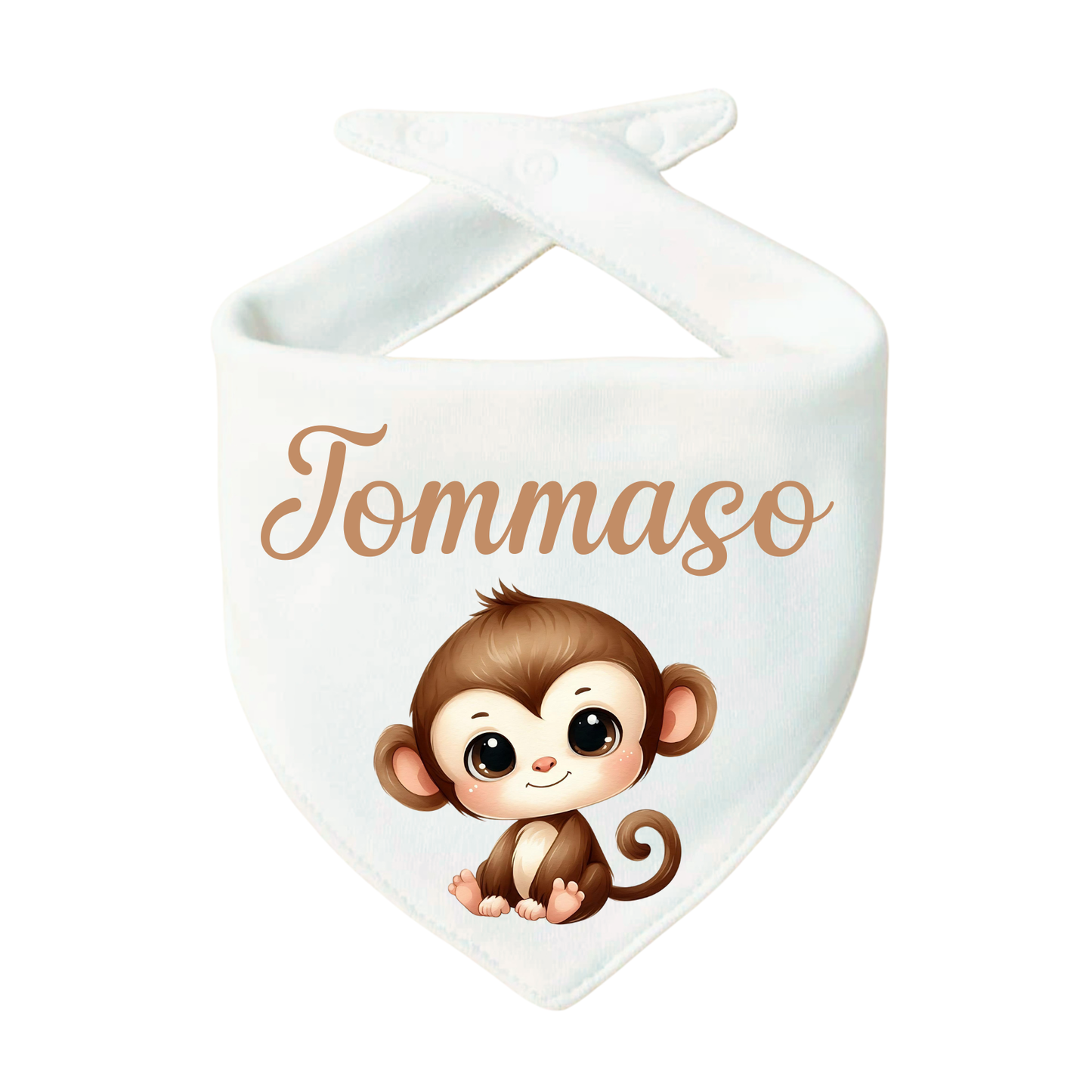 Bavaglino Personalizzato, Bavetta Triangolo con Stampa e Nome