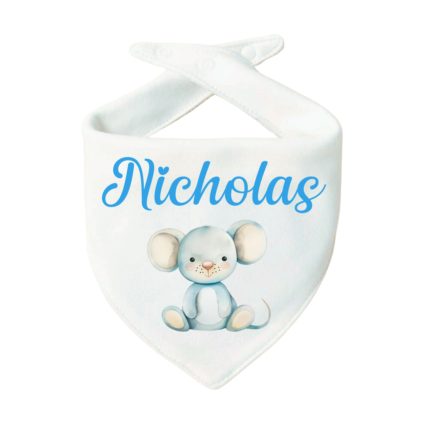 Bavaglino Personalizzato, Bavetta Triangolo con Stampa e Nome