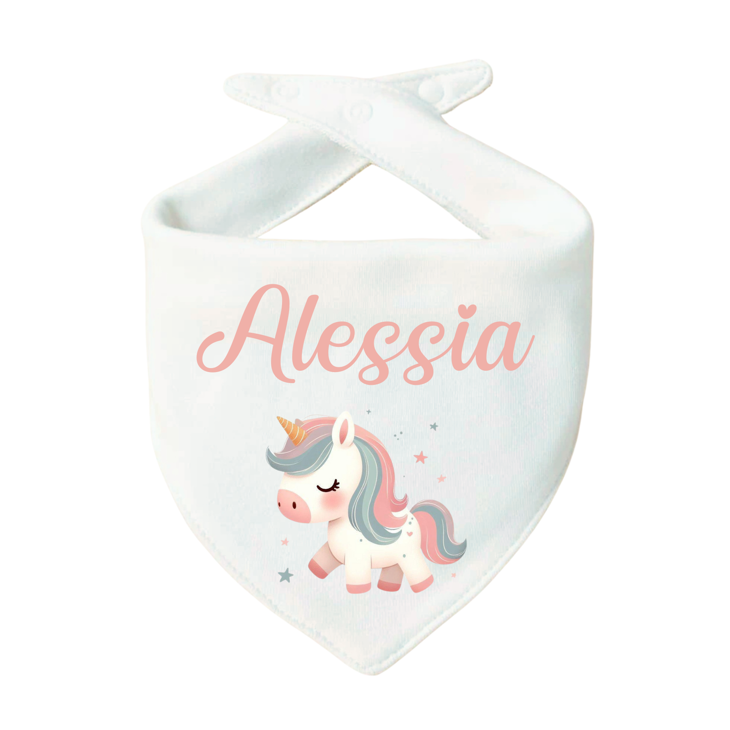 Bavaglino Personalizzato, Bavetta Triangolo con Stampa e Nome