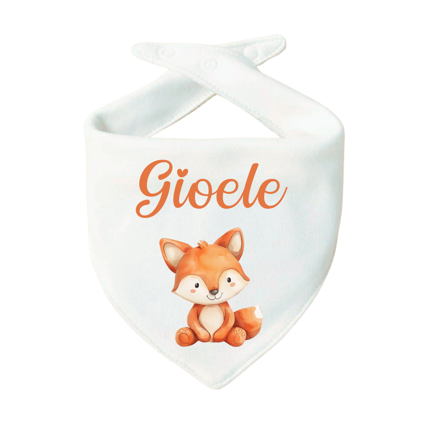 Bavaglino Personalizzato, Bavetta Triangolo con Stampa e Nome